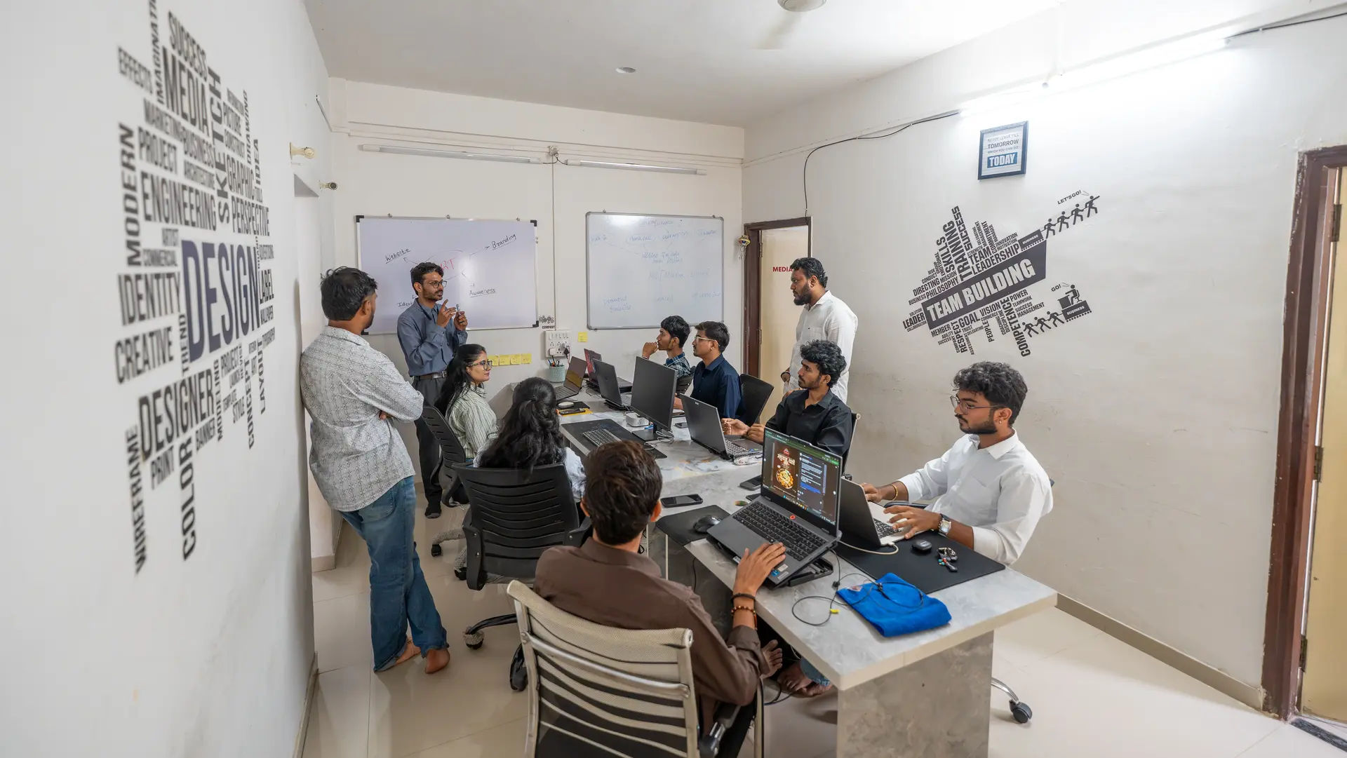 Fortech in-house creative and production team at work